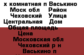 2-х комнатная п.Васькино Моск.обл. › Район ­ Чеховский › Улица ­ Центральная › Дом ­ 30 › Общая площадь ­ 44 › Цена ­ 2 400 000 - Московская обл., Чеховский р-н, Васькино п. Недвижимость » Квартиры продажа   . Московская обл.